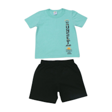 Conjunto Masculino Camiseta Estampa Sunset e Bermuda Moletinho 71345 - Alenice