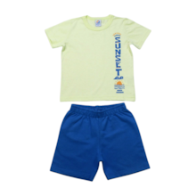 Conjunto Masculino Camiseta Estampa Sunset e Bermuda Moletinho 71345 - Alenice