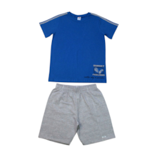 Conjunto Masculino Camiseta Estampa Sunset e Bermuda Moletinho 72304 - Alenice 
