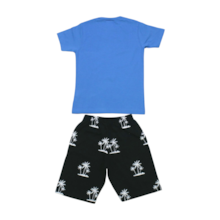 Conjunto Masculino Camiseta Estampa Surf e Bermuda Moletinho 24862 - Leb      