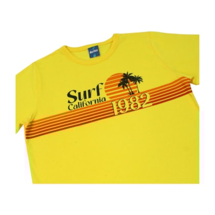 Conjunto Masculino Camiseta Estampa Surf e Bermuda Moletinho 47013 - Rei Rex 