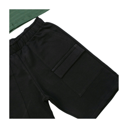 Conjunto Masculino Camiseta Estampa True e Bermuda Moletinho 28863 - Angerô 