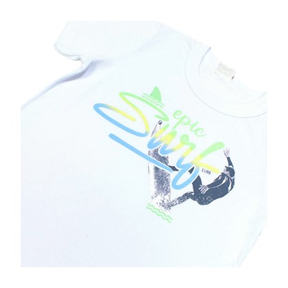 Conjunto Masculino Camiseta Estampada Surf e Bermuda Tactel 241202 - Elian