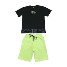 Conjunto Masculino Camiseta Game On e Bermuda Moletinho 8540 - Livy 