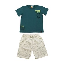 Conjunto Masculino Camiseta Jumping e Bermuda Moletinho 8744 - Livy      