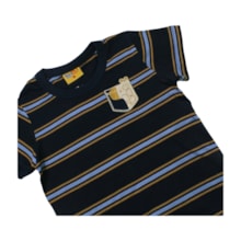 Conjunto Masculino Camiseta Listrada e Bermuda Moletinho 25224 - Rollu