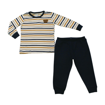 Conjunto Masculino Camiseta Listrada e Calça Moletom 102429 - Trick Nick 
