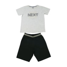 Conjunto Masculino Camiseta Next e Bermuda Moletinho 12019 - Tiny Joy 