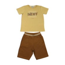 Conjunto Masculino Camiseta Next e Bermuda Moletinho 12019 - Tiny Joy 