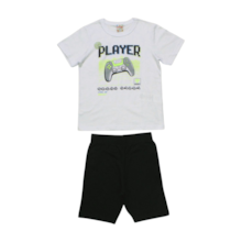 Conjunto Masculino Camiseta Player e Bermuda Moletinho 26047 - Brandili 