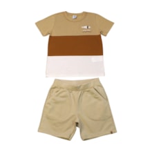 Conjunto Masculino Camiseta Sailor e Bermuda Moletinho 71358 - Alenice