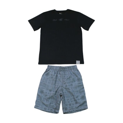 Conjunto Masculino Camiseta Silk Costas e Bermuda Tactel  - 7193 - Tom Quest 