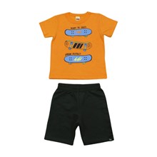 Conjunto Masculino Camiseta Skate e Bermuda Moletinho 8525 - Livy 