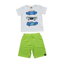 Conjunto Masculino Camiseta Skate e Bermuda Moletinho 8525 - Livy 