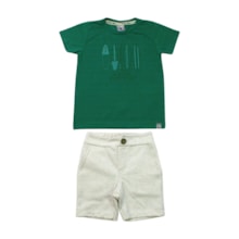 Conjunto Masculino Camiseta Surf e Bermuda Moletinho 12021 - Tiny Joy 