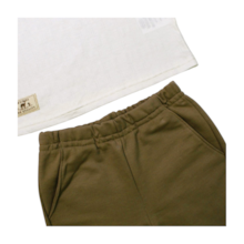 Conjunto Masculino Camiseta Trabalhada e Bermuda Moletinho 26768 - Brandili 