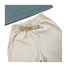 Conjunto Masculino Camiseta Trabalhada e Bermuda Sarja 28945 - Angerô     