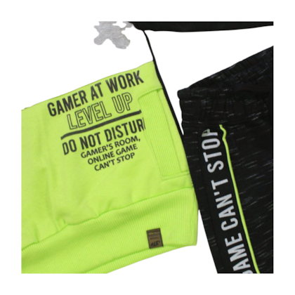 Conjunto Masculino Moletom Estampado Gamer At work 14276 - Marô