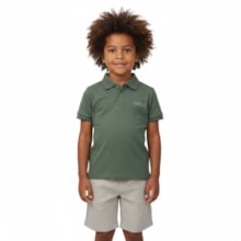 Conjunto Masculino Polo com Bordado e Bermuda Tecido 107096 - Trick Nick