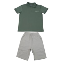 Conjunto Masculino Polo com Bordado e Bermuda Tecido 107096 - Trick Nick
