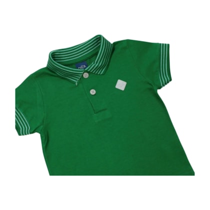 Conjunto Masculino Polo com Listras e Bermuda Tecido 4784 - Dila  