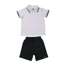 Conjunto Masculino Polo e Bermuda Moletinho 24255 - Rollu