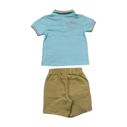 Conjunto Masculino Polo e Bermuda Sarja A0069 - Alakazoo 
