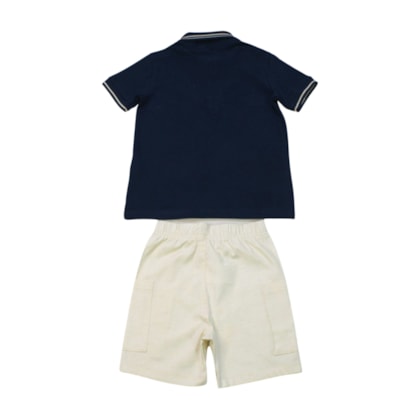 Conjunto Masculino Polo e Bermuda Tecido 26769 - Brandili Mundi