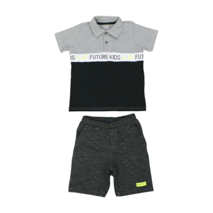 Conjunto Masculino Polo Future e Bermuda Rajada 72044 - Colorittá