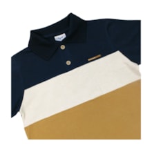 Conjunto Masculino Polo Listrada e Bermuda Moletinho 28827 - Angerô  