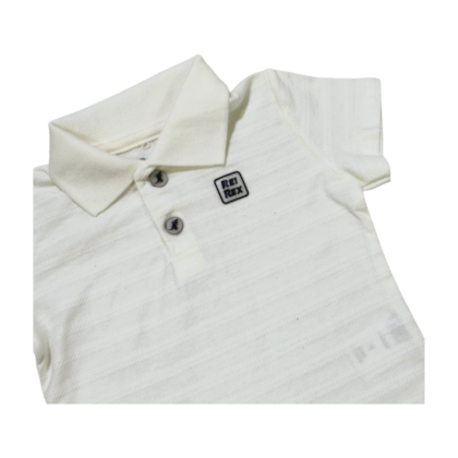 Conjunto Masculino Polo Listrada e Bermuda Moletinho 45497 - Rei Rex
