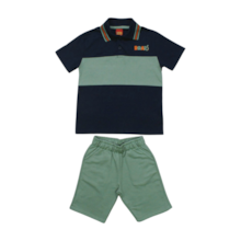 Conjunto Masculino Polo Roars e Bermuda Moletinho 1000371 - Kyly 