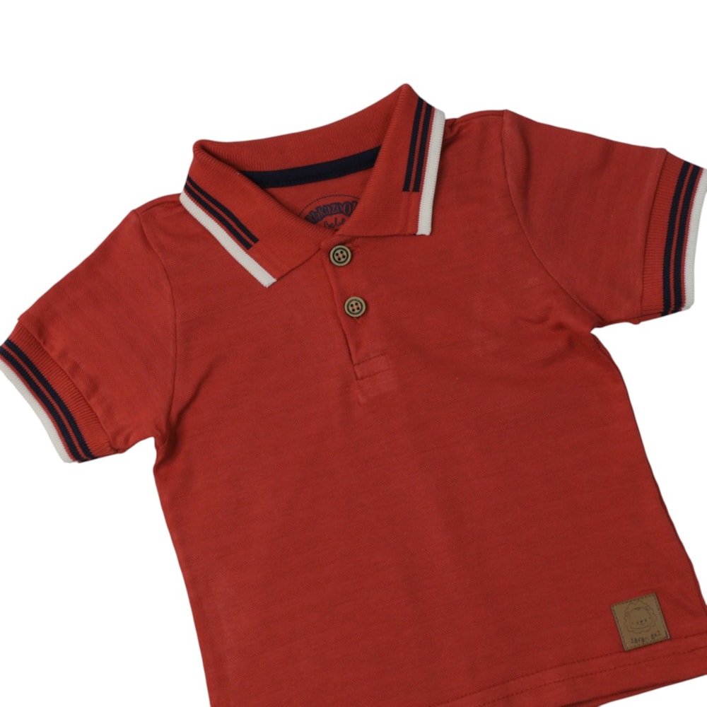 Conjunto Masculino Polo Trabalhada e Bermuda Moletinho A5080 - Alakazoo