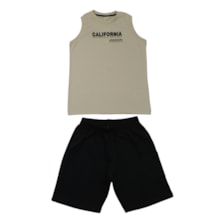 Conjunto Masculino Regata California e Bermuda Moletinho  15305 - Hrradinhos