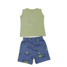 Conjunto Masculino Regata Dog e Bermuda Moletinho  27358 - Brandili