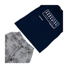 Conjunto Masculino Regata e Bermuda Moletinho Estampa Paradise 3098 - Cleomara     