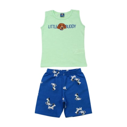 Conjunto Masculino Regata e Bermuda Moletinho Sortido 9001607 - Pipa