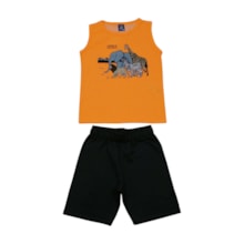 Conjunto Masculino Regata e Bermuda Moletinho Sortido 9001618 - Pipa