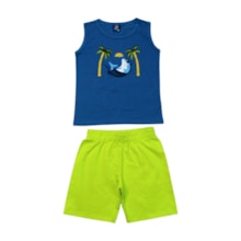 Conjunto Masculino Regata e Bermuda Moletinho Sortido 9001735 - Pipa