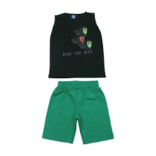 Conjunto Masculino Regata e Bermuda Moletinho Sortido 9001816 - Pipa