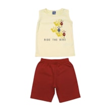 Conjunto Masculino Regata e Bermuda Moletinho Sortido 9001816 - Pipa