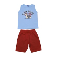 Conjunto Masculino Regata e Bermuda Moletinho Sortido 9001858 - Pipa