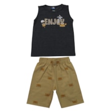 Conjunto Masculino Regata e Bermuda Moletinho Sortido 9002921 - Pipa