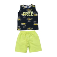 Conjunto Masculino Regata e Bermuda Tactel Sortido 9001592 - Pipa  Menino 4