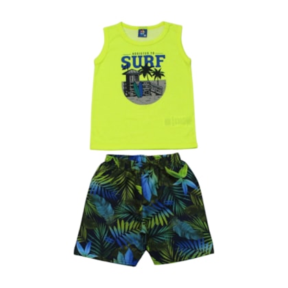 Conjunto Masculino Regata e Bermuda Tactel Sortido 9001734 - Pipa