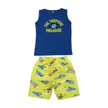 Conjunto Masculino Regata e Bermuda Tactel Sortido 9001819 - Pipa