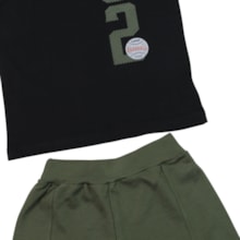 Conjunto Masculino Regata Estampa 92 e Bermuda Moletinho 35025 - Bicho Bagunça