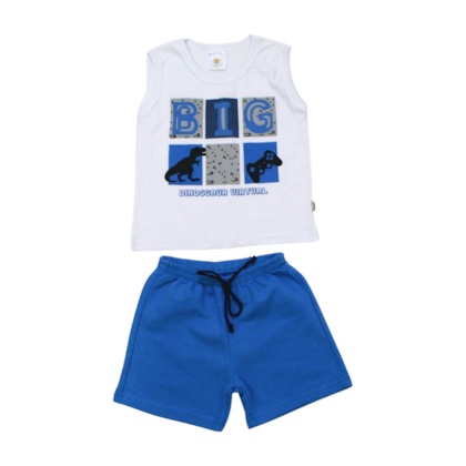 Conjunto Masculino Regata Estampa Big e Bermuda 07893 - Solinho