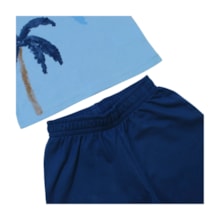 Conjunto Masculino Regata Estampa Coqueiros e Bermuda Moletinho 71344 - Alenice 