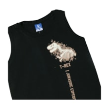 Conjunto Masculino Regata Estampa Dinossauro e Bermuda Moletinho 18300 - Teddy         